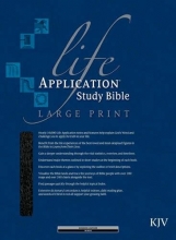 Cover art for Life Application Study Bible KJV, Large Print (Red Letter, Bonded Leather, Black)