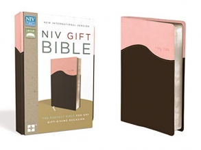 Cover art for NIV, Gift Bible, Leathersoft, Pink/Brown, Red Letter Edition
