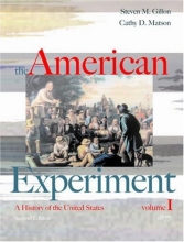 Cover art for The American Experiment: A History of the United States, Volume I, to 1877