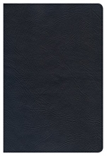 Cover art for CSB Large Print Ultrathin Reference Bible, Black Premium Leather, Black Letter Edition, Indexed