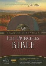 Cover art for The Charles F. Stanley Life Principles Bible: New American Standard Bible, Brown/Charcoal, Bonded Leather