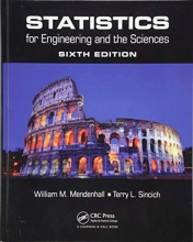 Cover art for Statistics for Engineering and the Sciences (Volume 1)