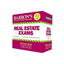 Cover art for Barron's Real Estate Exam Flash Cards