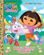 Cover art for Dora's Birthday Surprise! (Dora the Explorer) (Little Golden Book)