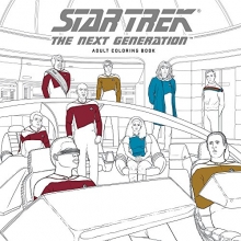 Cover art for Star Trek: The Next Generation Adult Coloring Book