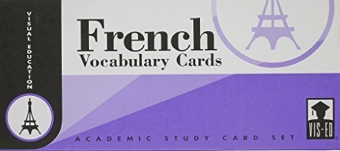 Cover art for French Vocabulary Cards: Academic Study Card Set by Vis-Ed (Visual Education) (1997-04-01)