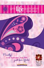 Cover art for Girls Life Application Study Bible NLT, Butterfly