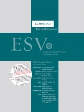 Cover art for ESV Wide Margin Reference Bible, Black Edge-lined Goatskin Leather, Red-letter Text, ES746:XRME