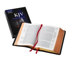 Cover art for KJV Clarion Reference Bible, Black Edge-lined Goatskin Leather, KJ486:XE Black Goatskin Leather