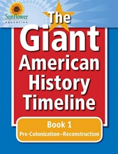 Cover art for The Giant American History Timeline: Book 1: Pre-ColonizationReconstruction
