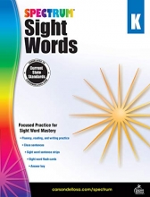 Cover art for Spectrum Sight Words Book, Softcover,Grade K, Ages 5 to 6