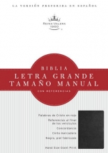 Cover art for RVR 1960 Biblia Letra Grande Tamao Manual, negro piel fabricada (Spanish Edition)