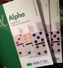 Cover art for Math-U-See Alpha Single Digit Addition & Subtraction Instruction Book, Student Workbook, Test Booklet & DVD