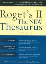 Cover art for Houghton Mifflin Roget's II: The New Thesaurus, 3rd Edition, Hardcover, 1216 pages (0618254145)