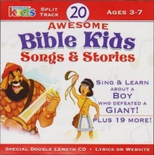 Cover art for 20 Awesome Bible Kids Songs & Stories Ages 3-7 Split Track