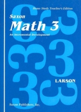 Cover art for Saxon Math 3: An Incremental Development, Teacher's Edition