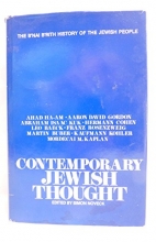 Cover art for Contemporary Jewish Thought (The B'Nai B'Rith History of the Jewish People)