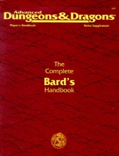 Cover art for The Complete Bard's Handbook: Player's Handbook Rules Supplement, PHBR7, 2nd Edition (Advanced Dungeons & Dragons)