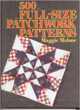 Cover art for 500 full-size patchwork patterns