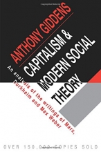 Cover art for Capitalism and Modern Social Theory: An Analysis of the Writings of Marx, Durkheim and Max Weber