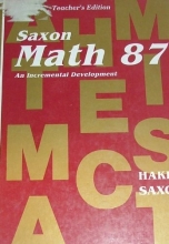 Cover art for Math 87 (Saxon Math 8/7)