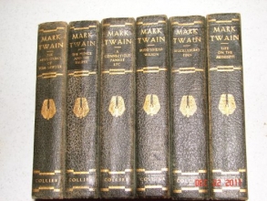 Cover art for Mark Twain: 6 VOLUME SET ; Huckleberry Finn, Pudd'nhead Wilson, the Adventures of Tom Sawyer, the Prince and the Pauper, a Connecticut Yankee Etc., Life on the Mississippi. (authorized edition)