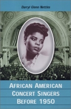 Cover art for African American Concert Singers Before 1950