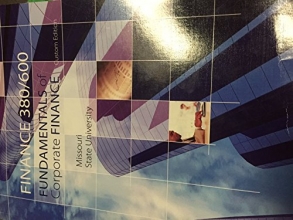 Cover art for Fundamentals of Corporate Finance Missouri State University Custom Edition