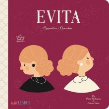 Cover art for Evita: Opposites - Opuestos (English and Spanish Edition)