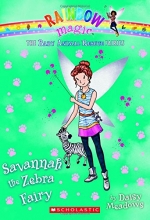 Cover art for Savannah the Zebra Fairy: A Rainbow Magic Book (The Baby Animal Rescue Fairies #4)