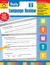 Cover art for Daily Language Review, Grade 6