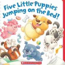 Cover art for Five Little Puppies Jumping on the Bed