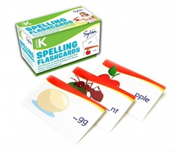 Cover art for Kindergarten Spelling Flashcards: 240 Flashcards for Building Better Spelling Skills Based on Sylvan's Proven Techniques for Success (Sylvan Language Arts Flashcards)