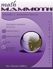 Cover art for Math Mammoth Grade 1 Answer Keys