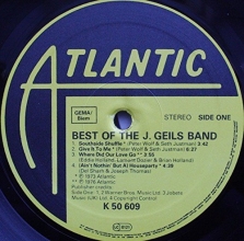 Cover art for Best Of The J. Geils Band Two