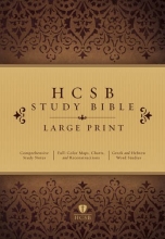 Cover art for HCSB Large Print Study Bible, Hardcover