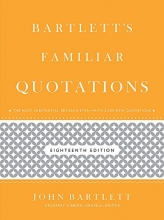 Cover art for Bartlett's Familiar Quotations
