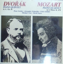 Cover art for Dvorak: Piano Quintet in A, Op. 81; Mozart: Piano Quartet in G Minor K478