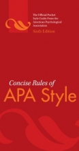 Cover art for Concise Rules of APA Style (Concise Rules of the American Psychological Association (APA) Style)