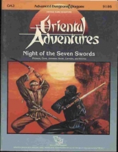 Cover art for Night of Seven Swords (Advanced Dungeons and Dragons/Oriental Adventures Module OA2)