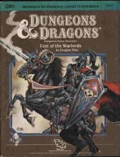 Cover art for Test of the Warlords (Dungeons & Dragons Module CM1)
