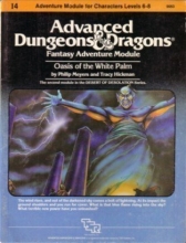 Cover art for Advanced Dungeons and Dragons Module Oasis of the White Palm