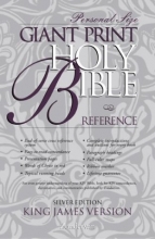 Cover art for KJV Giant Print Reference Bible, Personal Size Silver Edition