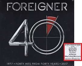 Cover art for Foreigner - Forty Hits from Forty Years 1977 - 2017 with Exclusive Live Bonus Disc