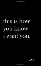 Cover art for this is how you know i want you.