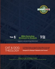 Cover art for Cat and Dog Theology Bible Curriculum Workbook for Students