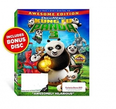 Cover art for Kung Fu Panda 3 - Awesome Edition with Bonus DVD - Blu Ray + DVD + Digital HD