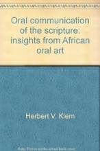 Cover art for Oral communication of the Scripture: Insights from African oral art