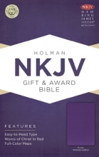 Cover art for NKJV Gift & Award Bible, Purple Imitation Leather