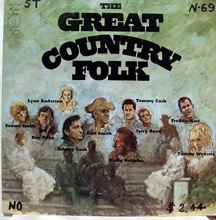 Cover art for VARIOUS THE GREAT COUNTRY FOLK vinyl record